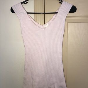 light pink off the shoulder top